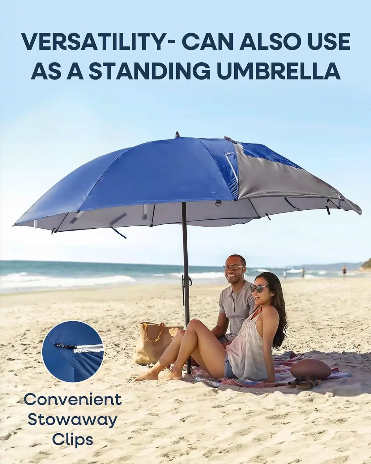 9ft Heavy Duty Outdoor Umbrella With UPF 50 Privacy Panels from PriceLows™