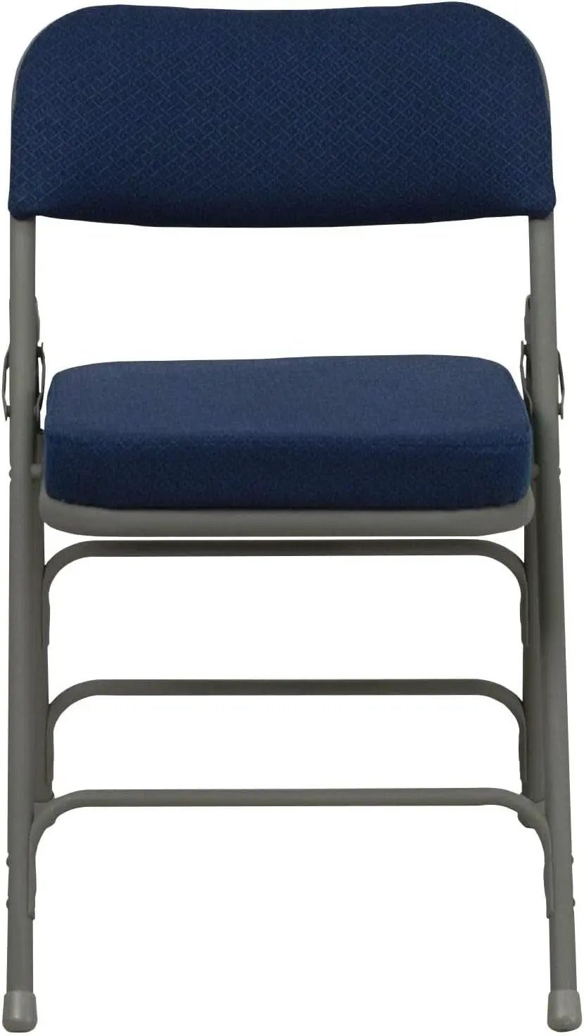 Navy Cushioned Metal Folding Chairs Set of 2 for Events from PriceLows™