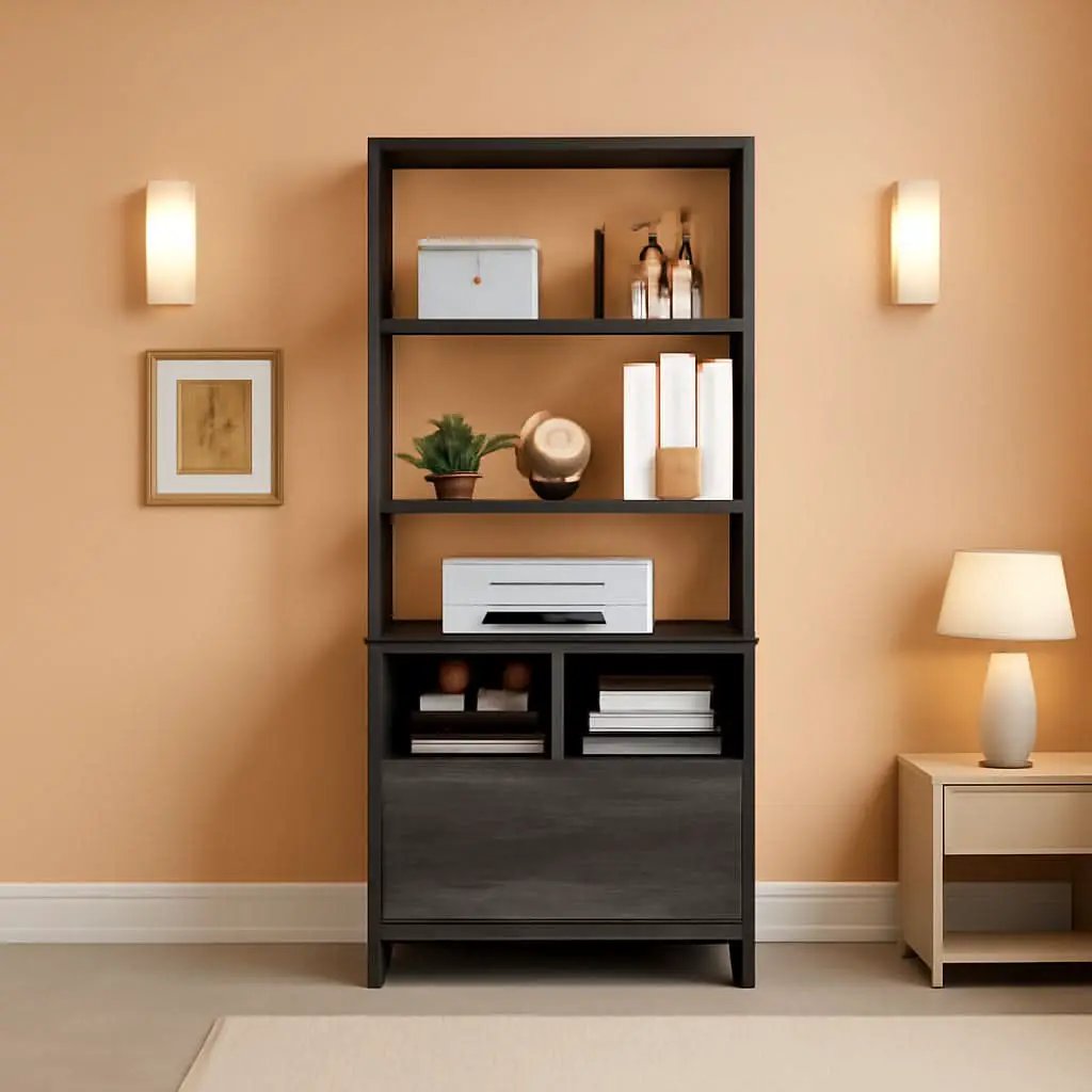 Grey File Cabinet With Charging Station And Locking Drawer from PriceLows™