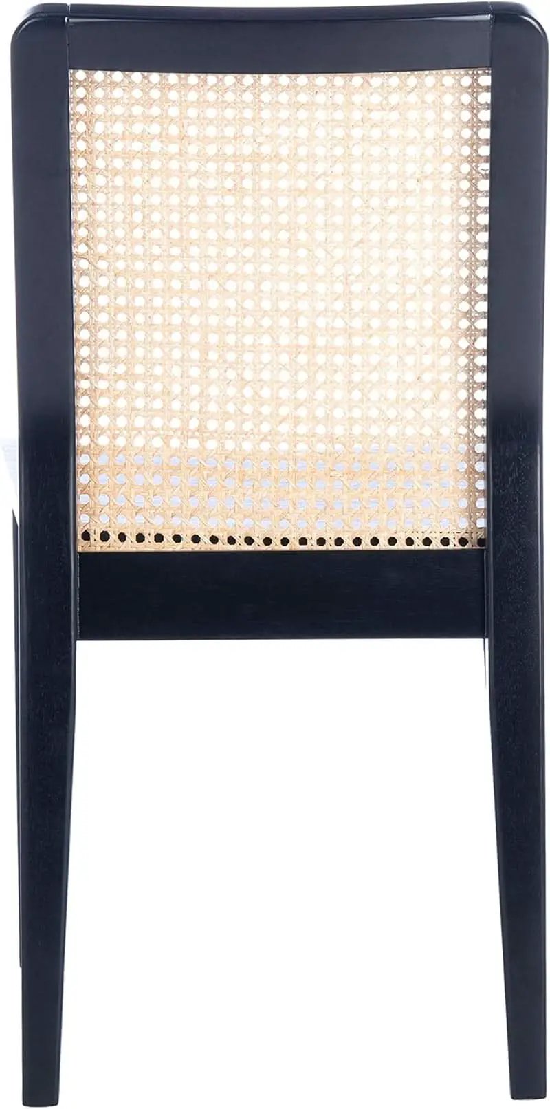 Dining Chairs Set Of 2 Black Natural Rattan Back For Dining Room from PriceLows™