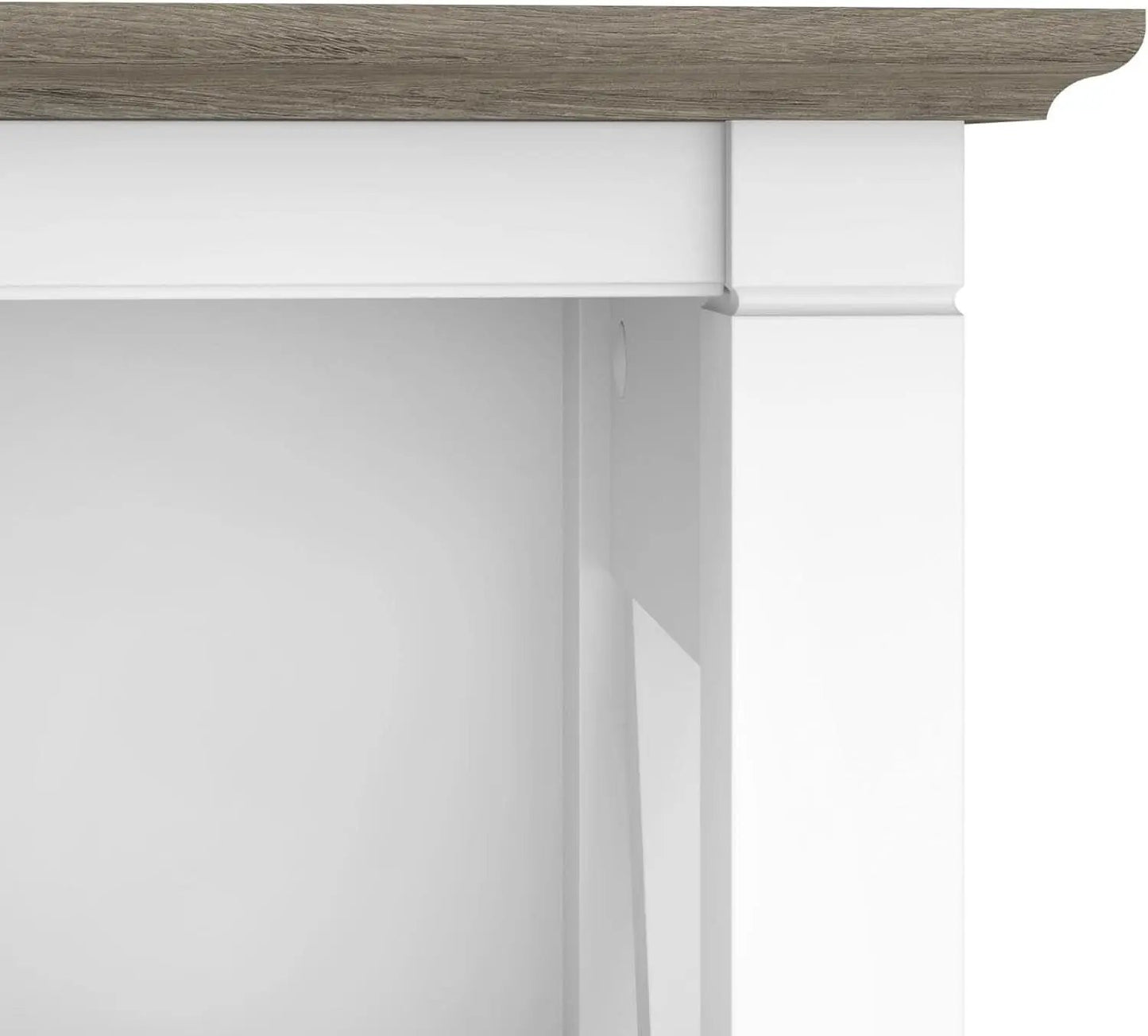 Bush Furniture Key West 66 Inch Bookcase Shiplap Gray White from PriceLows™