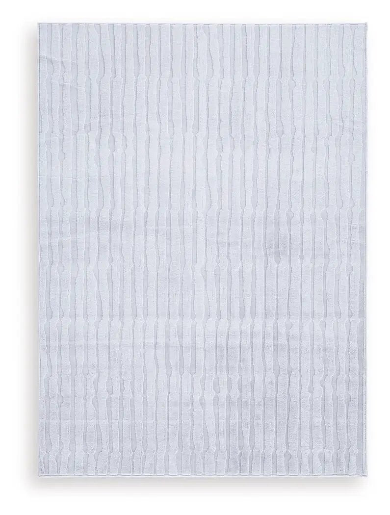Worthley Washable Rug | Subtle Stripes | Soft Faux Fur | Neutral Tone