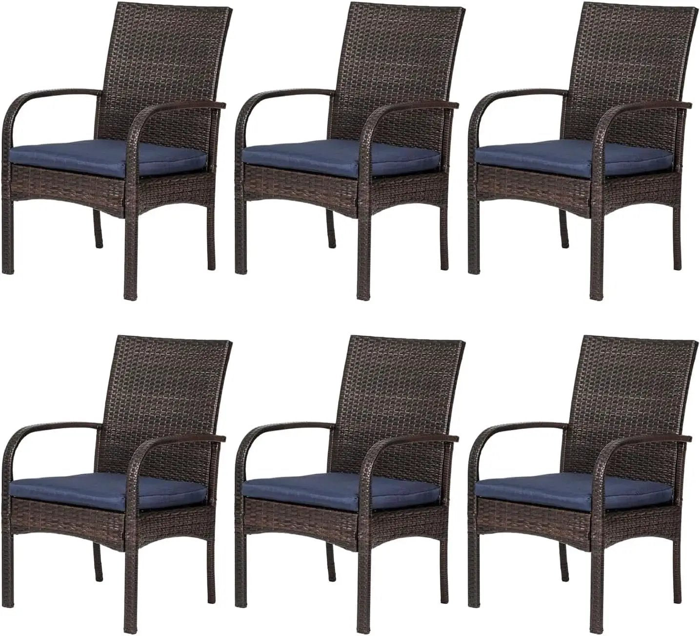 Outdoor Wicker Chair Set with Cushions for Patios from PriceLows™