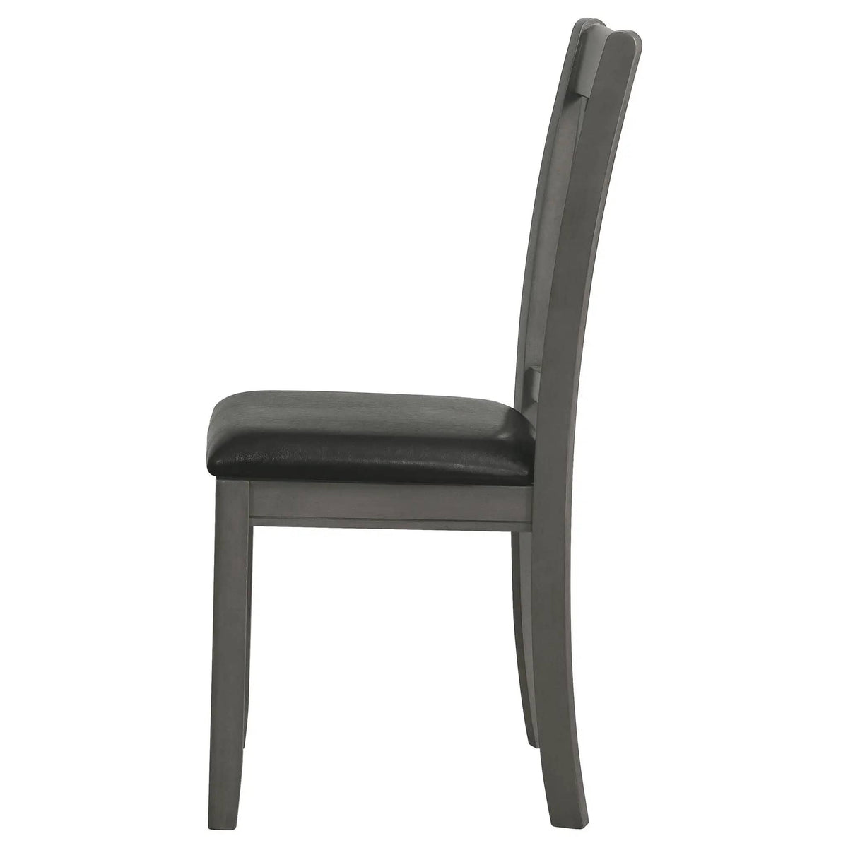 Lavon Wood Dining Side Chair Black and Medium Grey (Set of 2) | 18.5 x 21.25 x 38.25 in | Wood | Dining Room