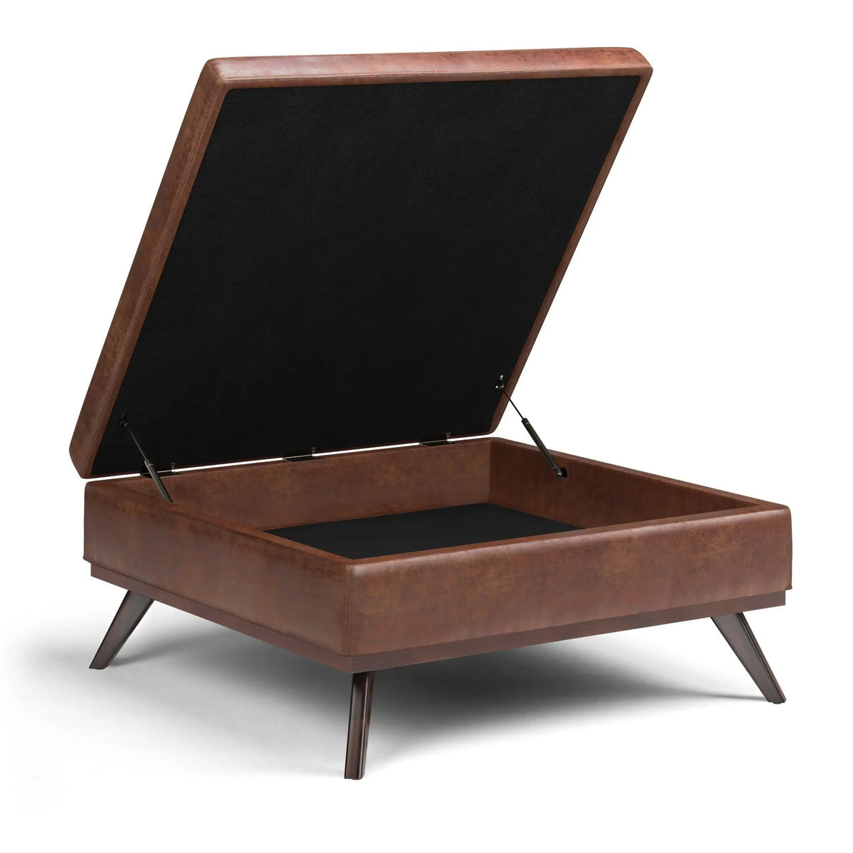Owen Square Coffee Table Storage Ottoman | Hydraulic Lift-Up Lid | Multifunctional | 35.8 Inch Width