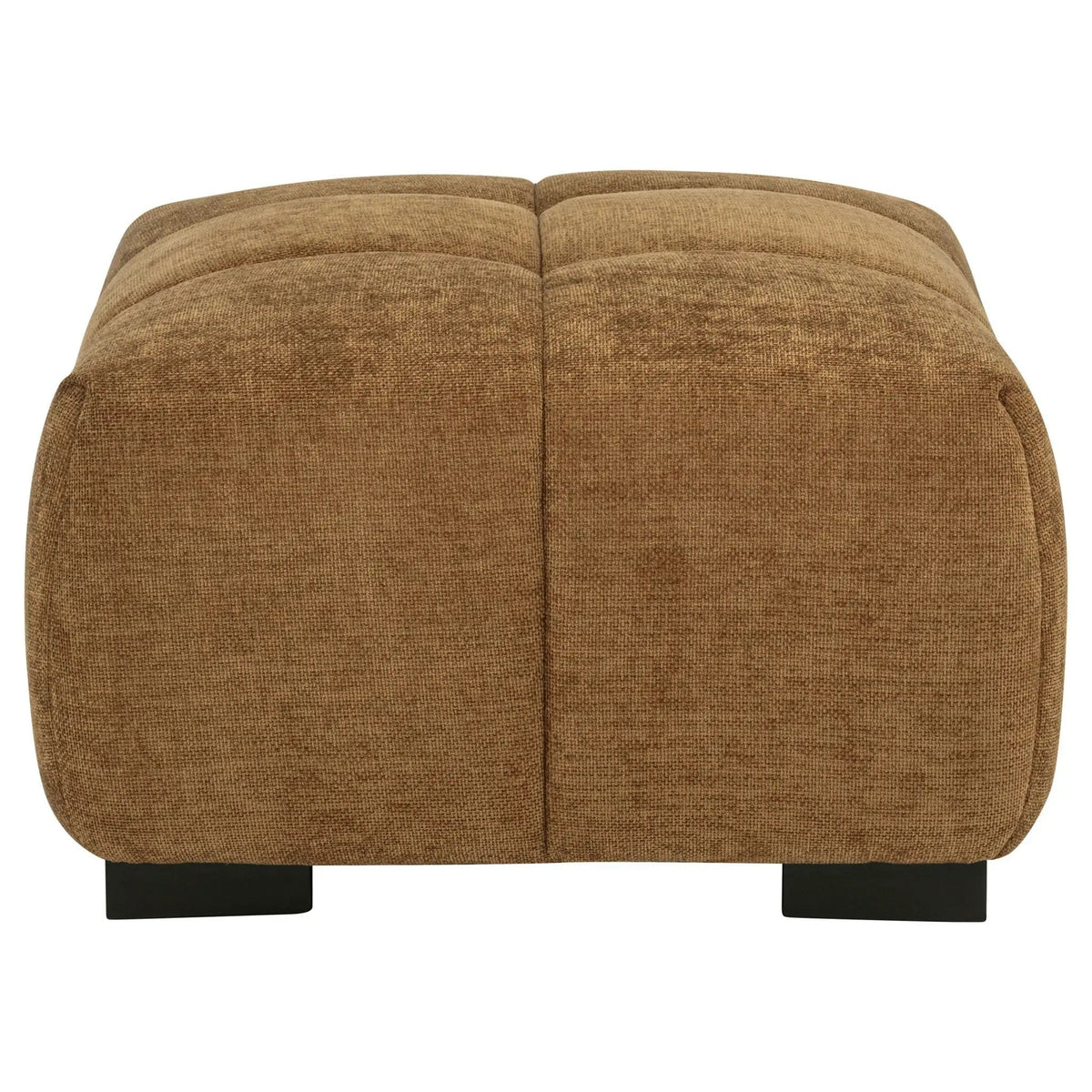 Octavia Upholstered Rectangular Ottoman Amber | 39 x 30.5 x 17.5 in | Living Room Furniture | Living Room