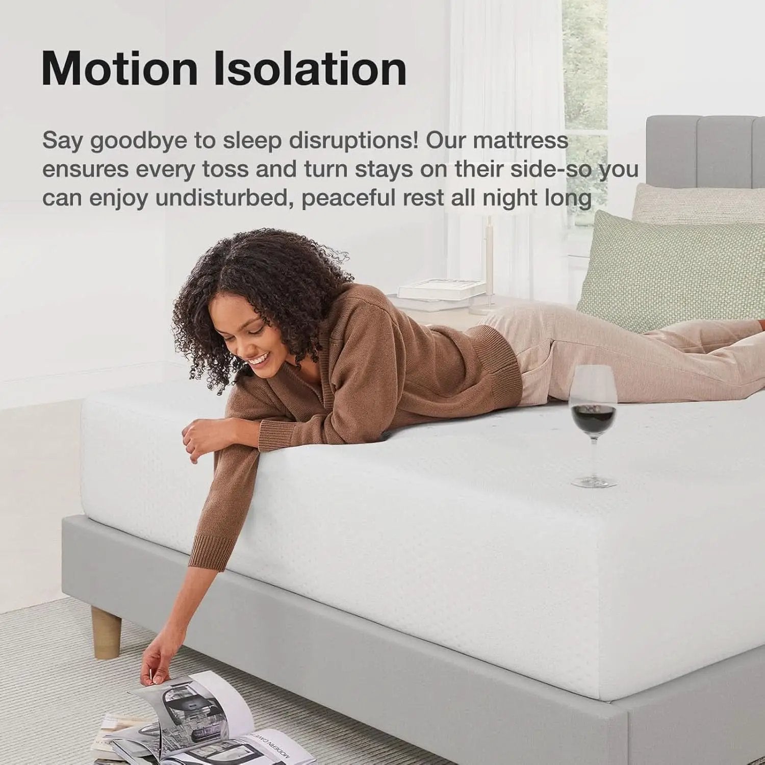 Queen Nano Gel Memory Foam Mattress Cooling Technology from PriceLows™