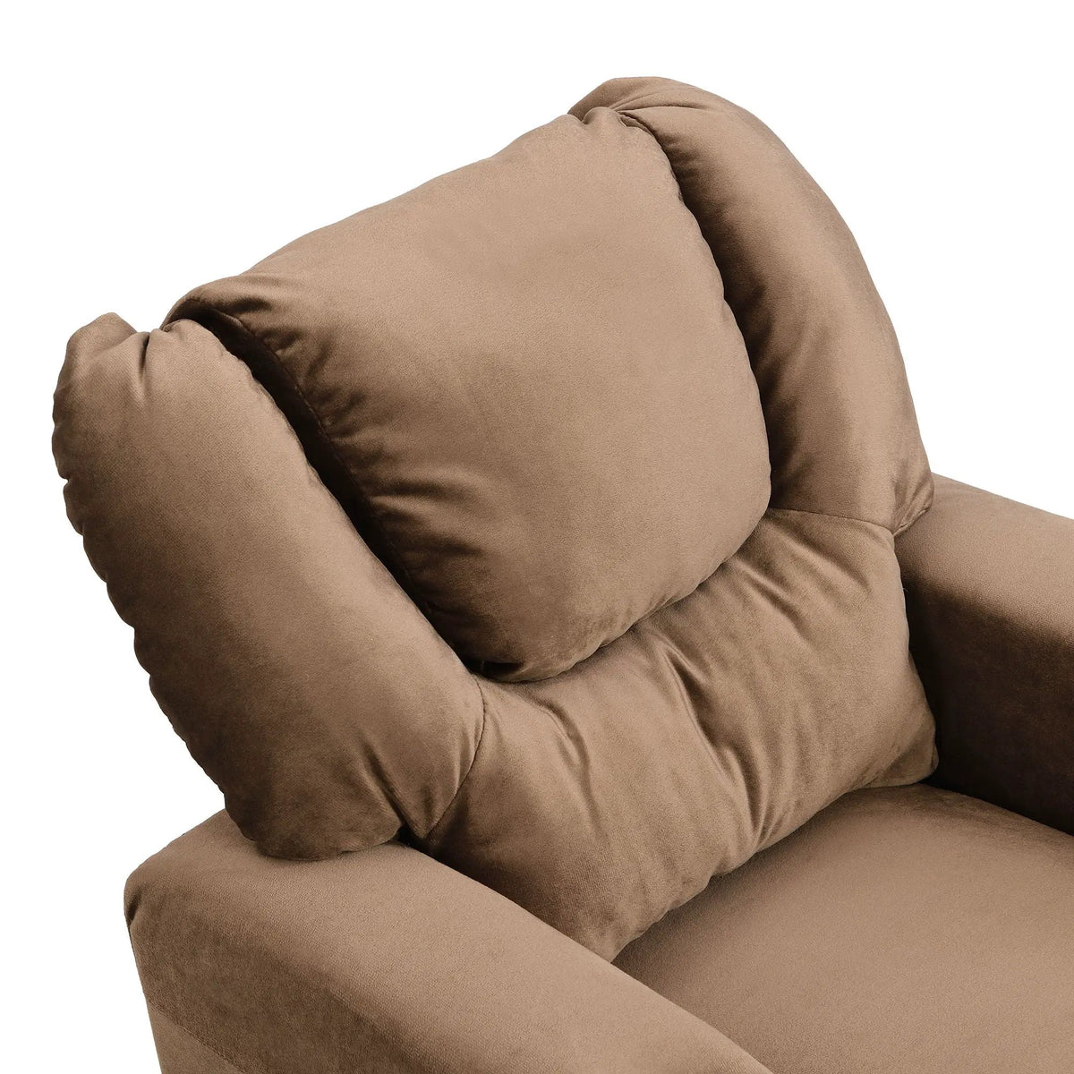 Kids Recliner Chair | Upholstered | Two Cup Holders | Black