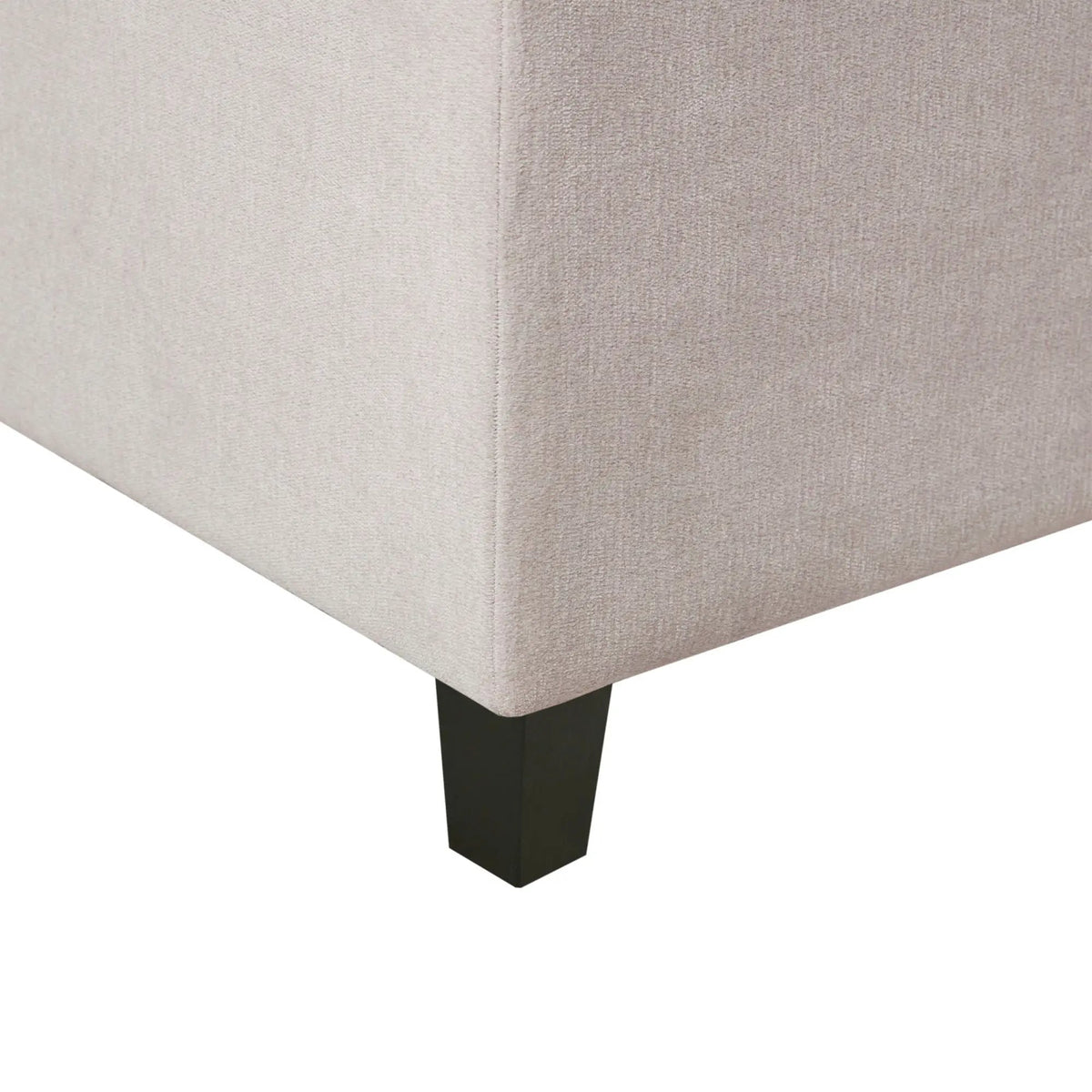 Tufted Soft Close Storage Bench | Button Tufted Top | Solid Wood Legs | 49 Inch Width