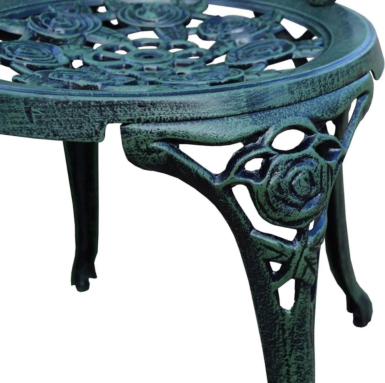 Cast Aluminum Conversation Set Antique Green Patio from PriceLows™