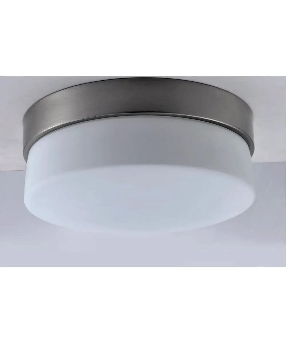 LED Flush Mount | 7 Inch Wide | 1 Light | Satin Silver Finish