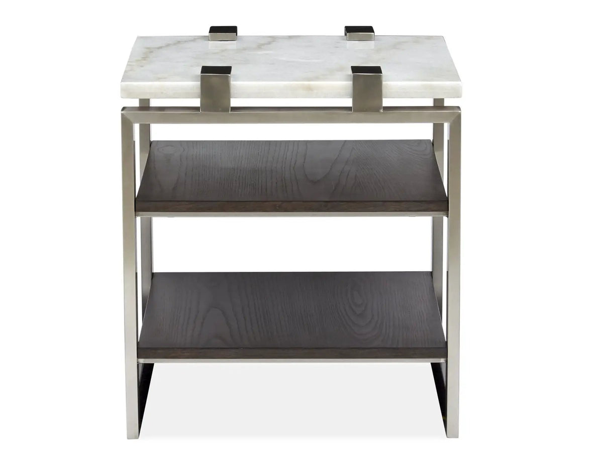 Paradox Rectangular End Table | 26 Inch Length | Modern Lifestyle Design | 24 Inch Height