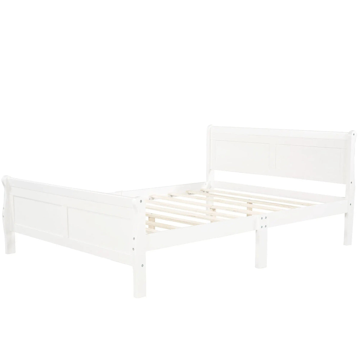 Wood Platform Bed Frame | Headboard Footboard | Wood Slat Support