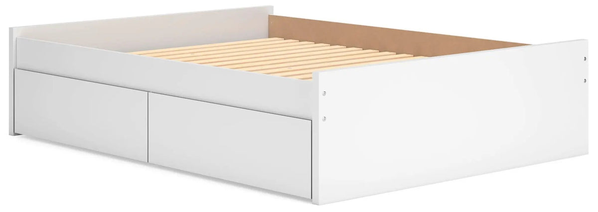Platform Bed | Four Storage Drawers | Clean Minimal Design