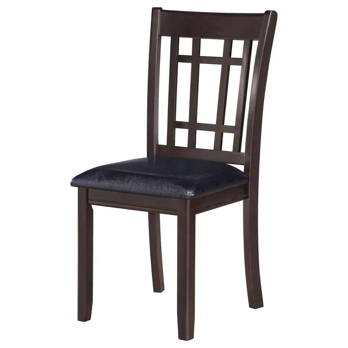 Lavon Wood Dining Side Chair Black and Espresso (Set of 2) | 18.5 x 21.25 x 38.25 in | Wood | Dining Room