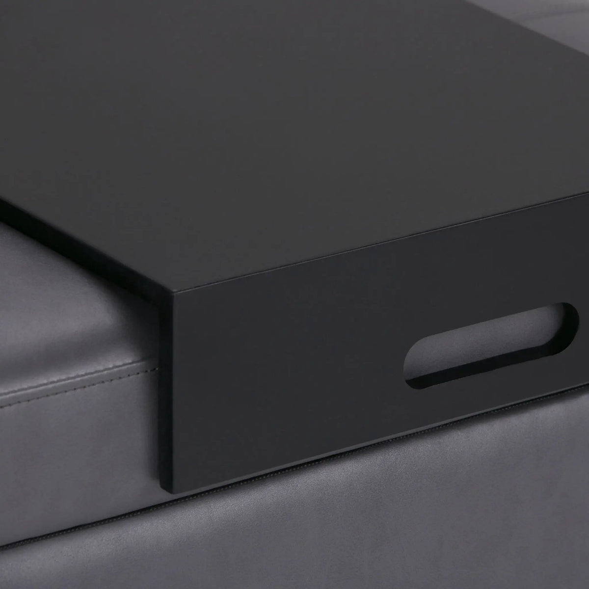 Oregon Contemporary Storage Ottoman Bench | Serving Tray | Lift Open Lid | Child Safety Hinge