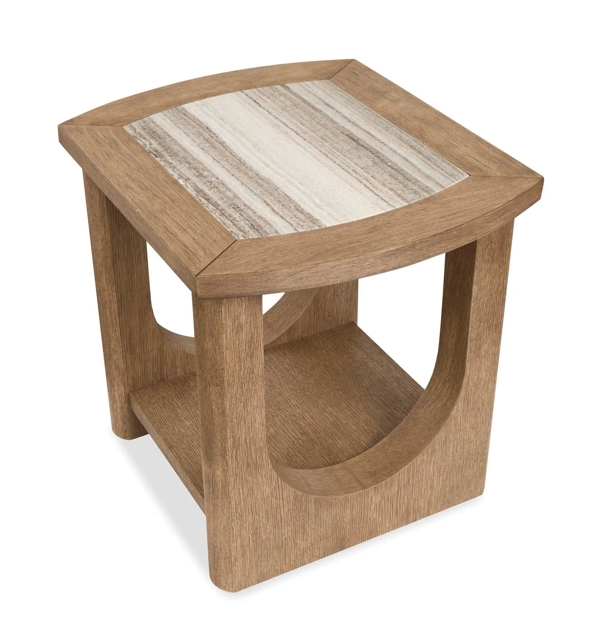 Bradford Rectangular End Table | Granite Top | 26 Inch Width | Versatile Design