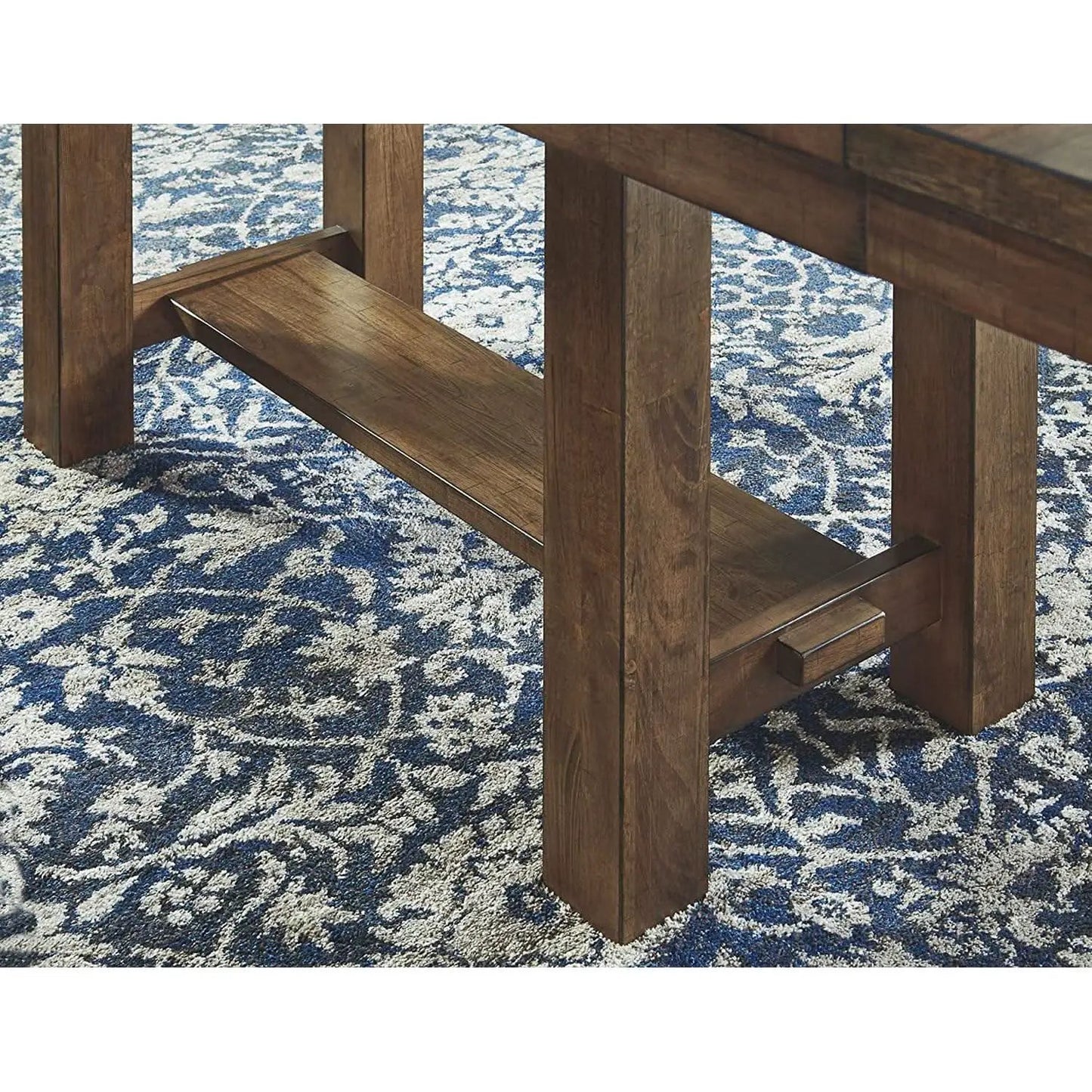 Farmhouse Dining Extension Table Seats 8 Distressed Nutmeg from PriceLows™