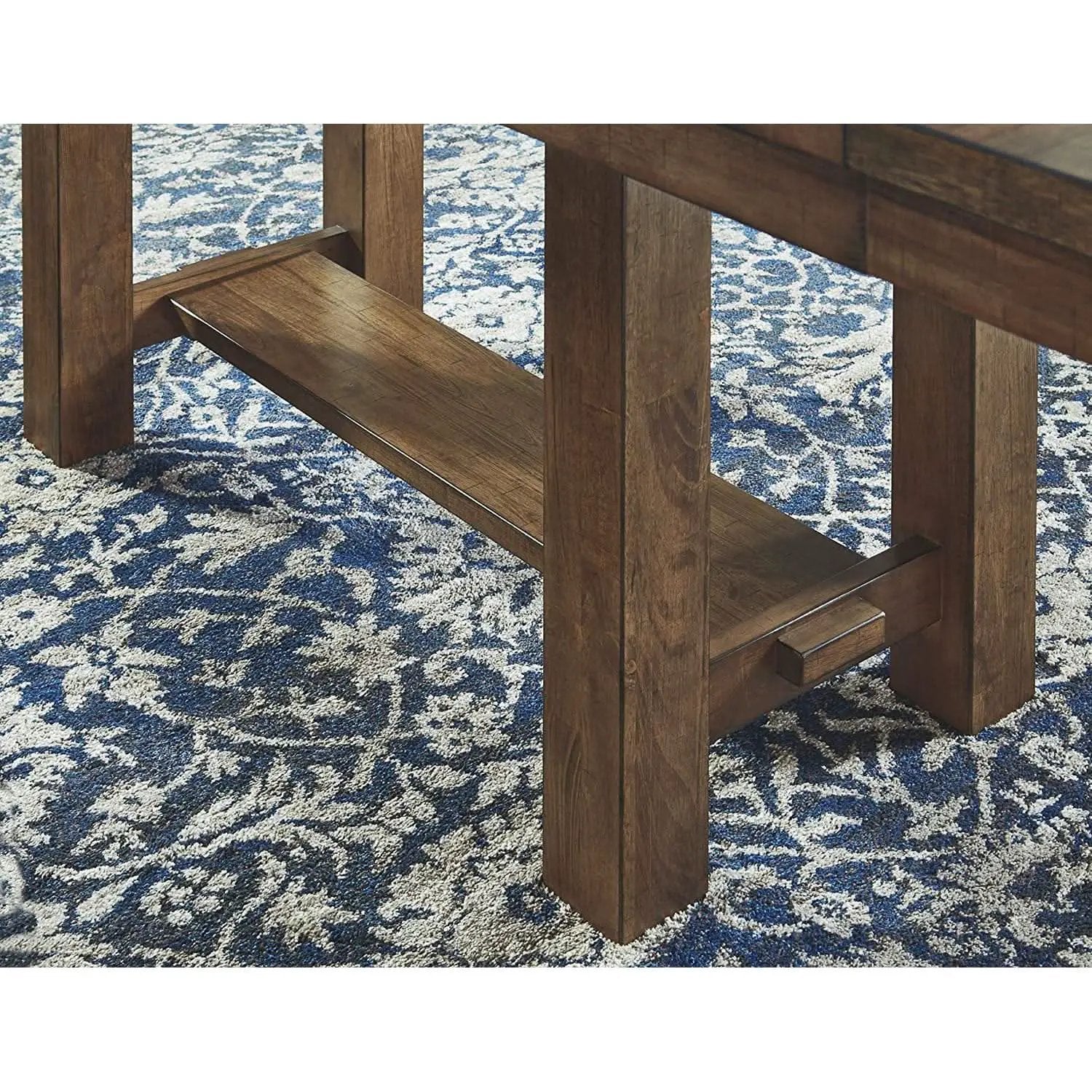 Farmhouse Dining Extension Table Seats 8 Distressed Nutmeg from PriceLows™