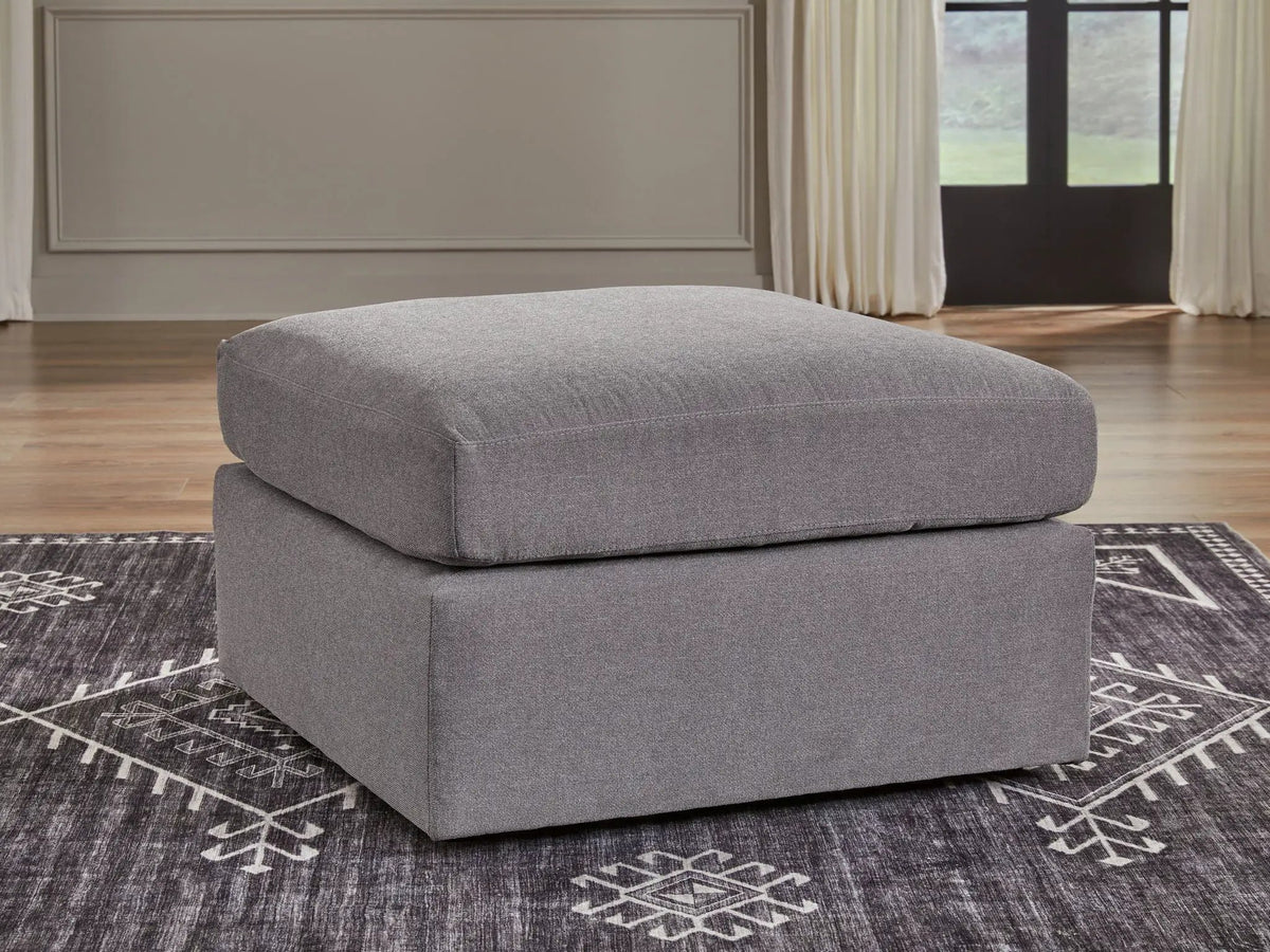 Modmax Oversized Ottoman | 32 Inch Square | Contemporary Style | Low-Maintenance Lounging