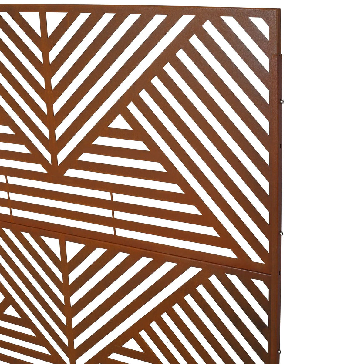 Freestanding Metal Privacy Screen | Outdoor | Indoor Decor Divider