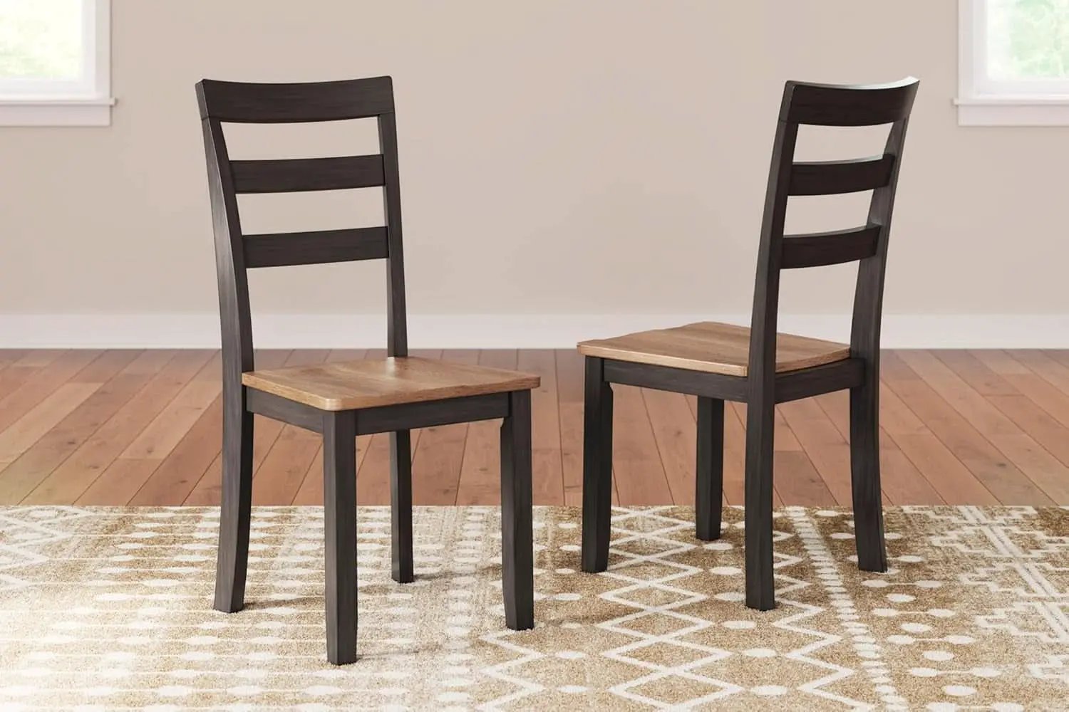 Gesthaven Solid Wood Dining Chair Set of 2 Natural Brown from PriceLows™