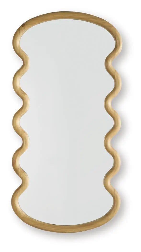 Serendis Accent Mirror | 24 x 1.63 x 48 in | Living Room Furniture | Brown