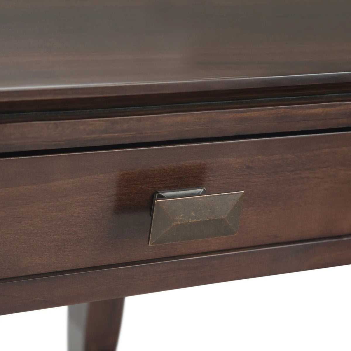 Artisan End Table | Handcrafted Solid Wood | One Drawer | Metal Drawer Glides