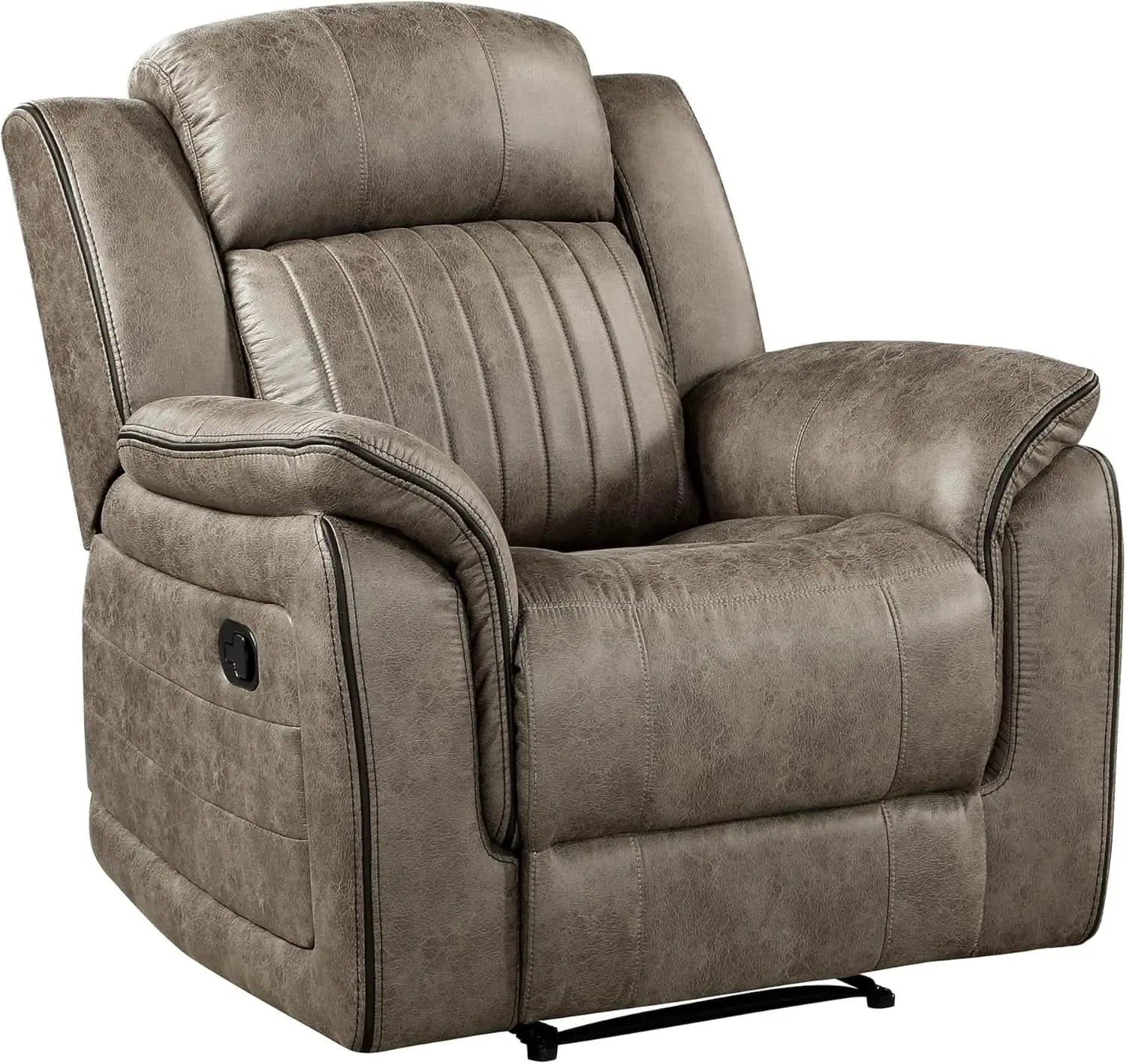 Sandy Brown Microfiber 3 Piece Reclining Living Room Set from PriceLows™