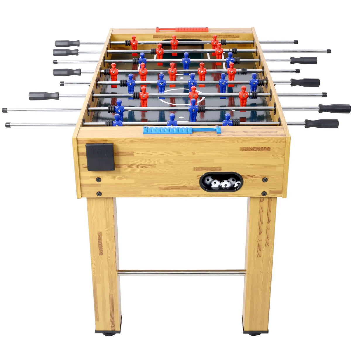 Hurricane Foosball Table | Engineered Wood | Steel Rods | Indoor Gaming