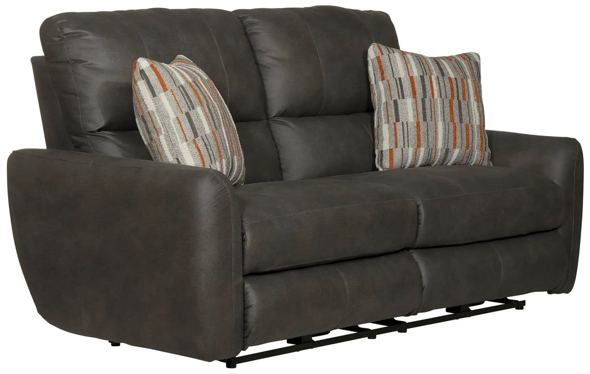 Dorian Reclining Loveseat | 4 Pieces | Faux Leather & Fabric | Living Room