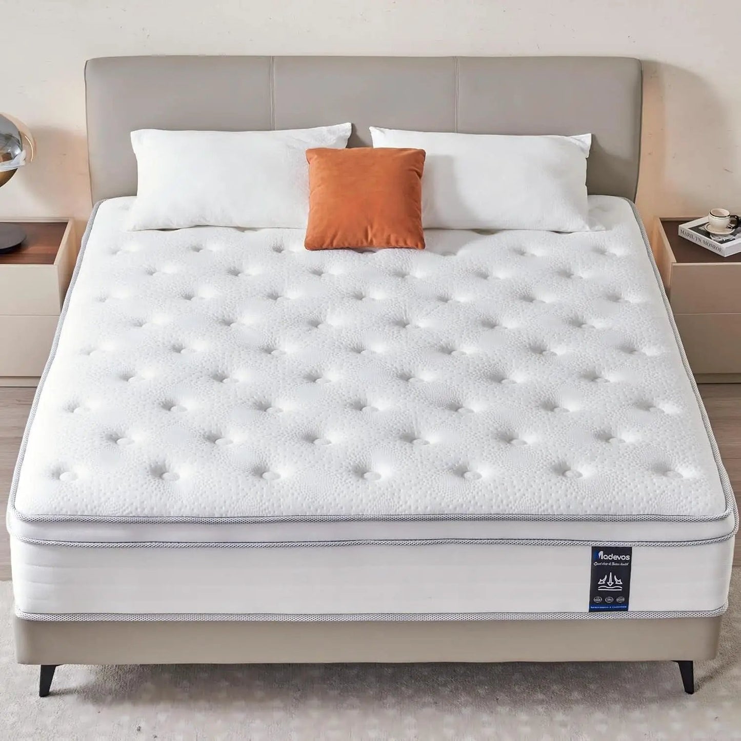 Queen Twelve Inch Hybrid Memory Foam Mattress Boxed Premium from PriceLows™