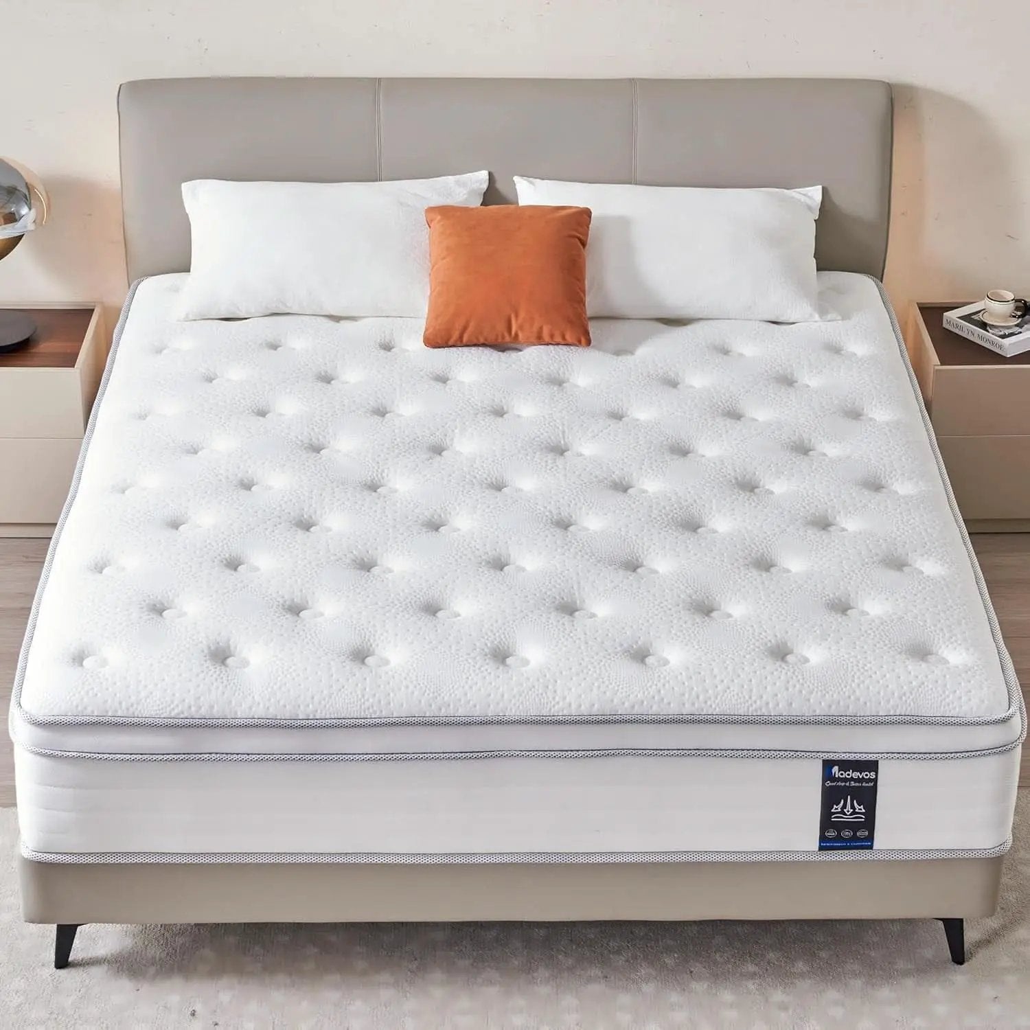 Queen Twelve Inch Hybrid Memory Foam Mattress Boxed Premium from PriceLows™