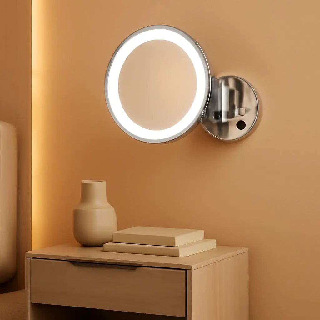 LED Wall-Mounted Vanity Mirror With 180 Degree Rotation from PriceLows™