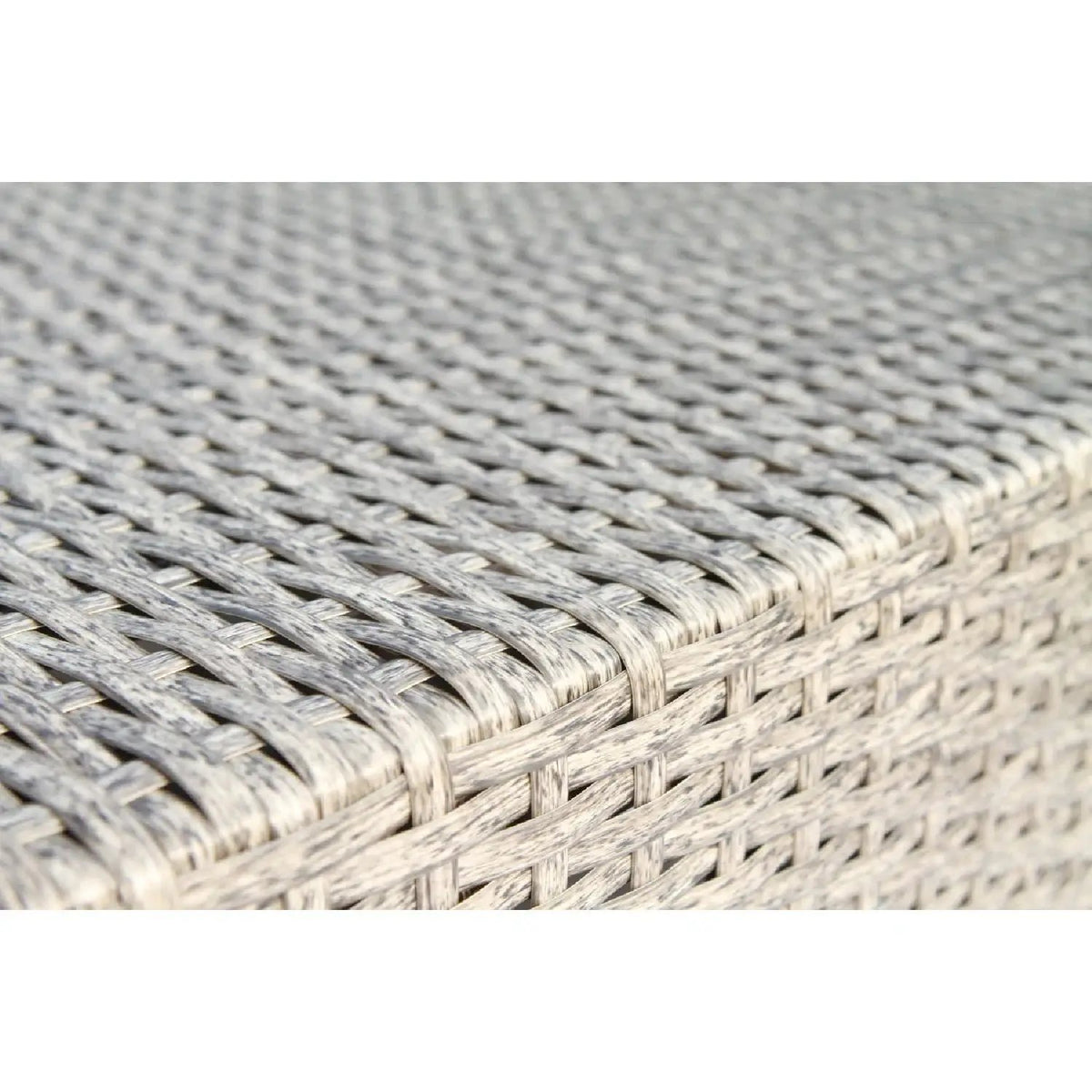 Armless Patio Chair | Cushions Included | Aluminum Inner Frame | Woven Wicker Base