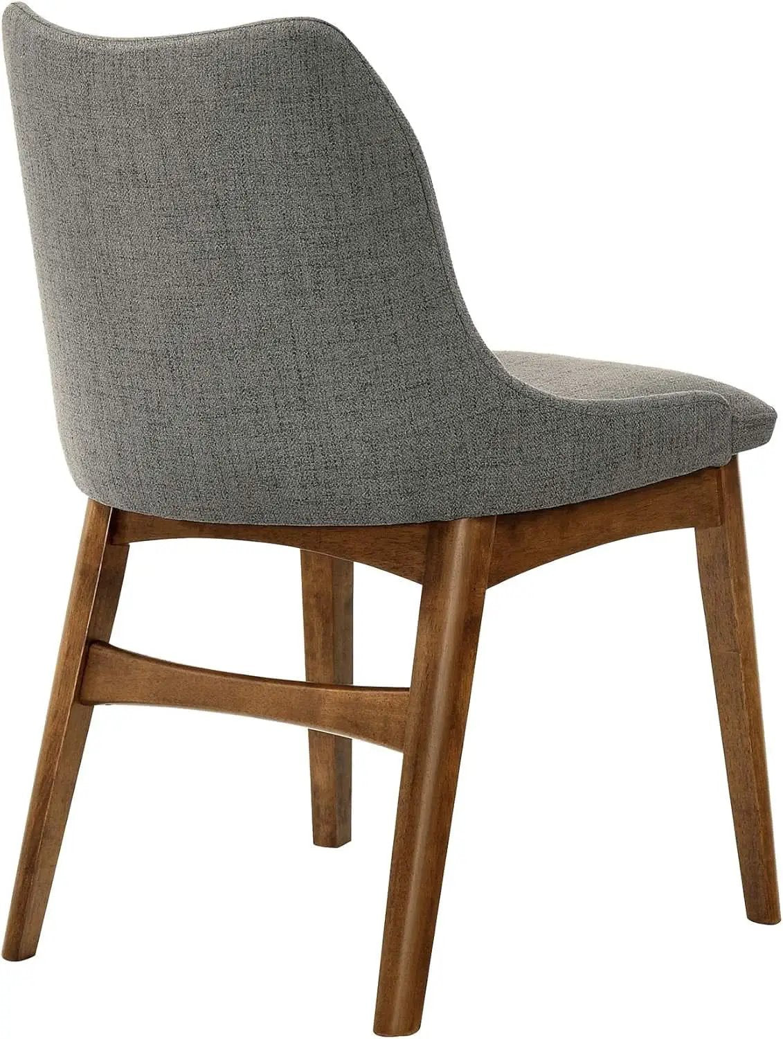 Azalea Charcoal Fabric Wood Dining Side Chairs 19 Inch Seat Height from PriceLows™