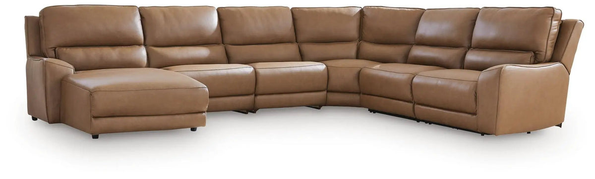 DeepWakes Power Reclining Sectional | Chaise Included | Ultra-Stylish Design | 130 Inch Length