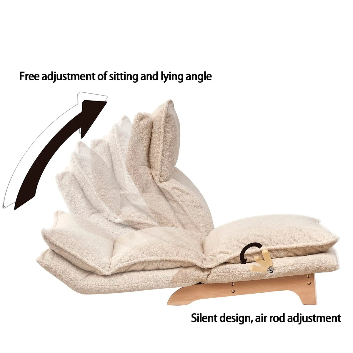 Single Lazy Sofa Chair | Ergonomic Support | Thick Padding | One Seater