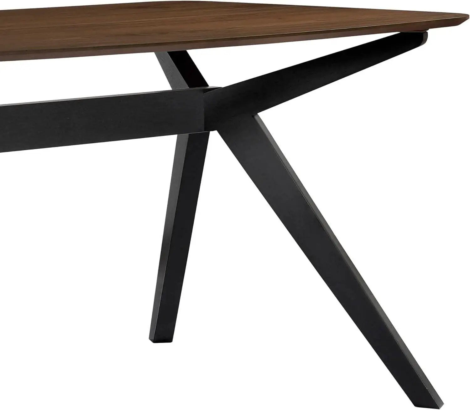Arley Modern Dining Table For 4 Walnut Brown Solid Wood from PriceLows™
