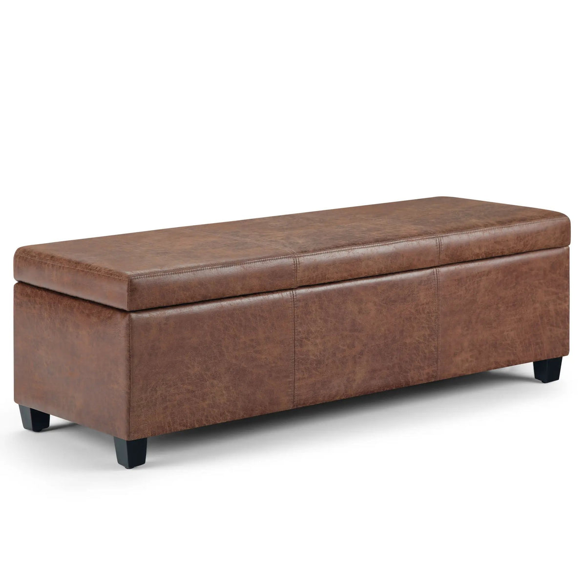 Storage Ottoman Bench | Solid Wood Frame | High Density Foam