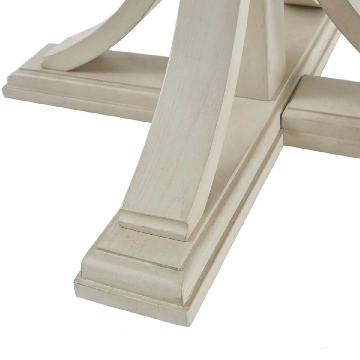 Classic Round Dining Table | 44 x 44 x 30.25 in | Solid Wood & Veneer | Dining Room
