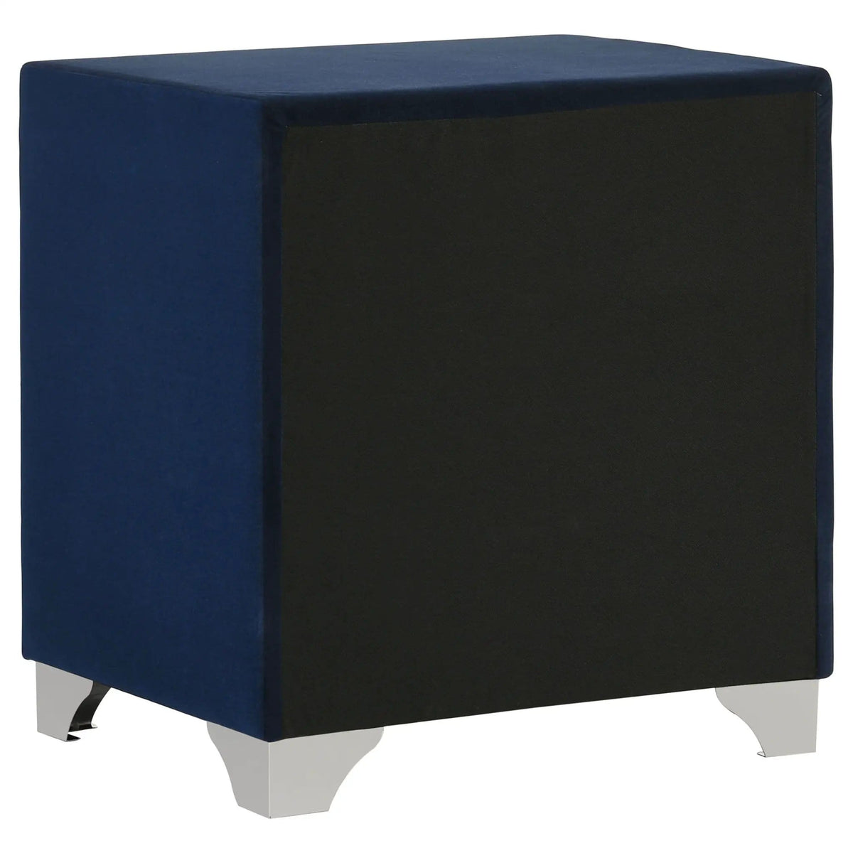 Melody Upholstered 2-drawer Nightstand Pacific | 24 x 19.5 x 25.5 in | Velvet & Metal | Blue