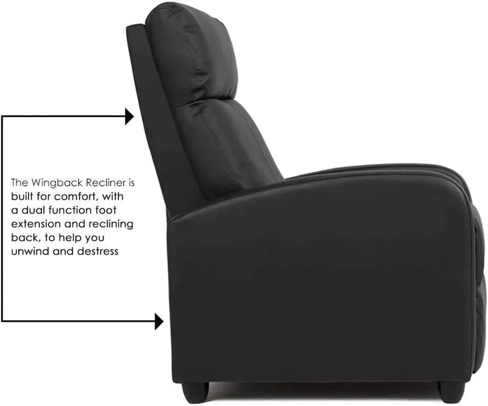 Brown Recliner Chair With Lumbar Support And Plush Comfort from PriceLows™