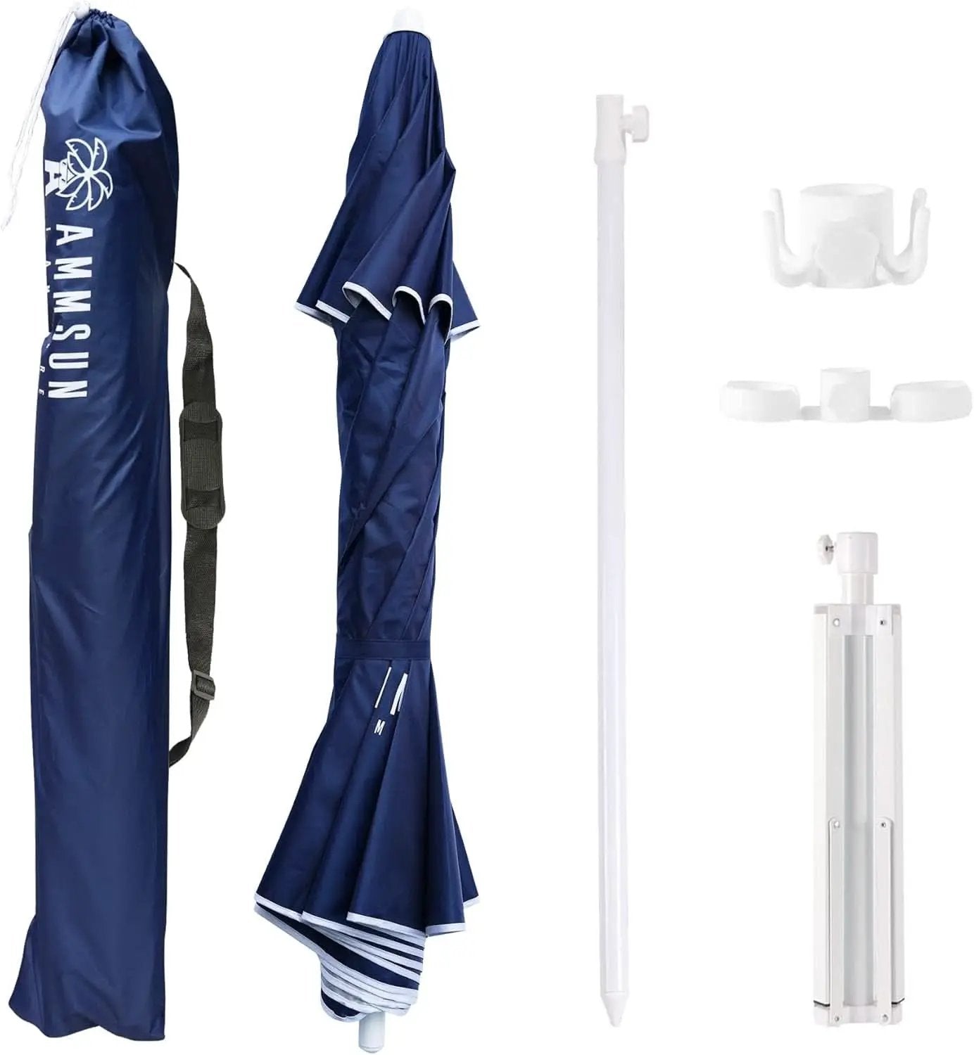 Six Point Five Foot Portable Shade Umbrella With Stand from PriceLows™