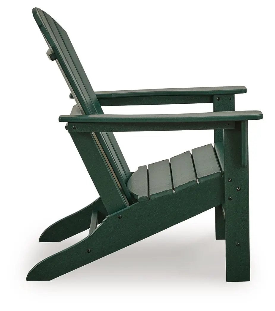 Sundown Shores Adirondack Chair | Green | 22.38 Inch Seat Width | 17.88 Inch Seat Depth