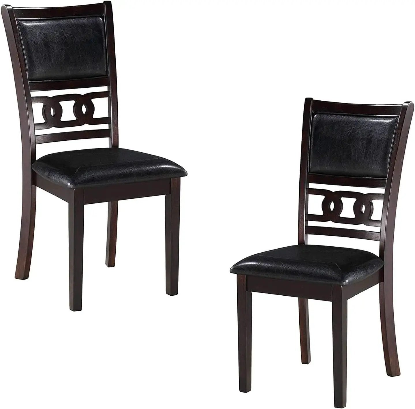 Gia Ebony Dining Chairs Set Of 2 Rubber Wood Solids from PriceLows™
