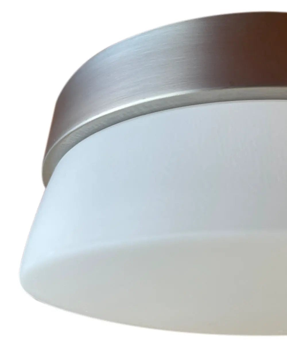 LED Flush Mount | 7 Inch Wide | 1 Light | Satin Silver Finish