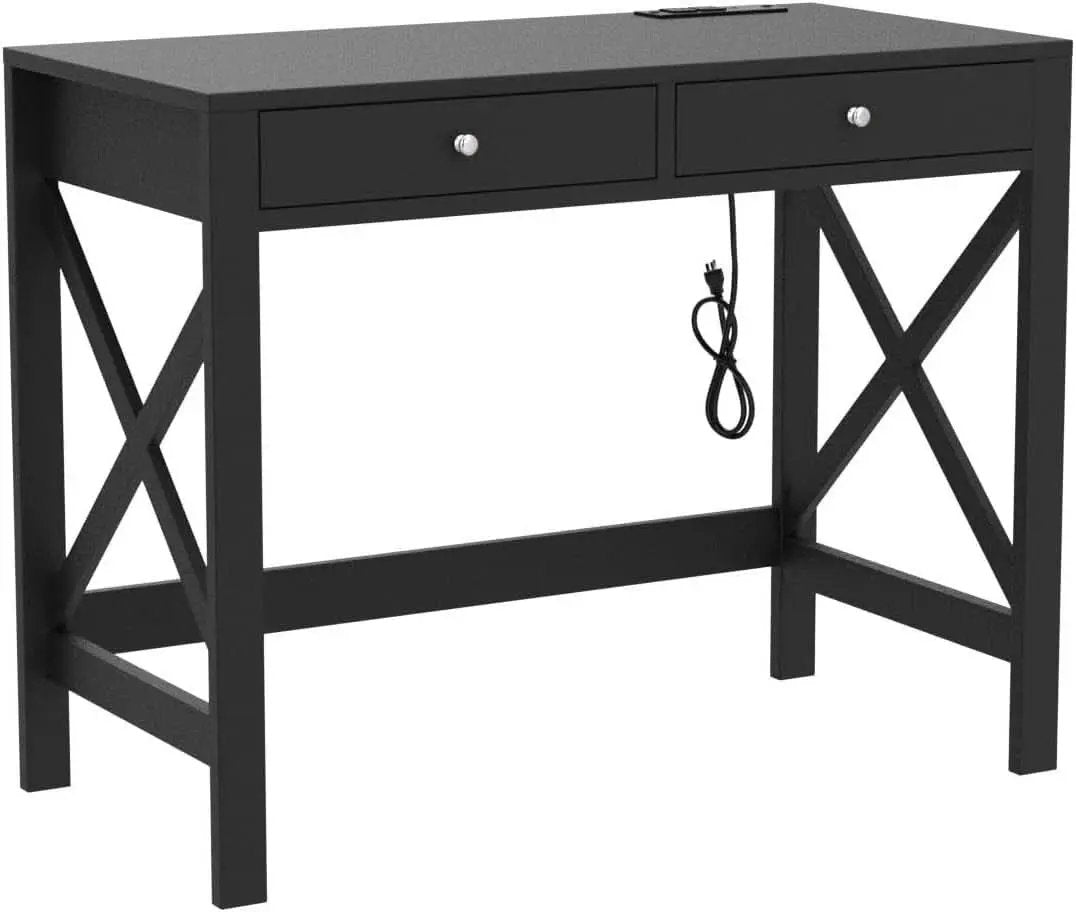 39 Inch Computer Desk With USB Ports For Home Office from PriceLows™