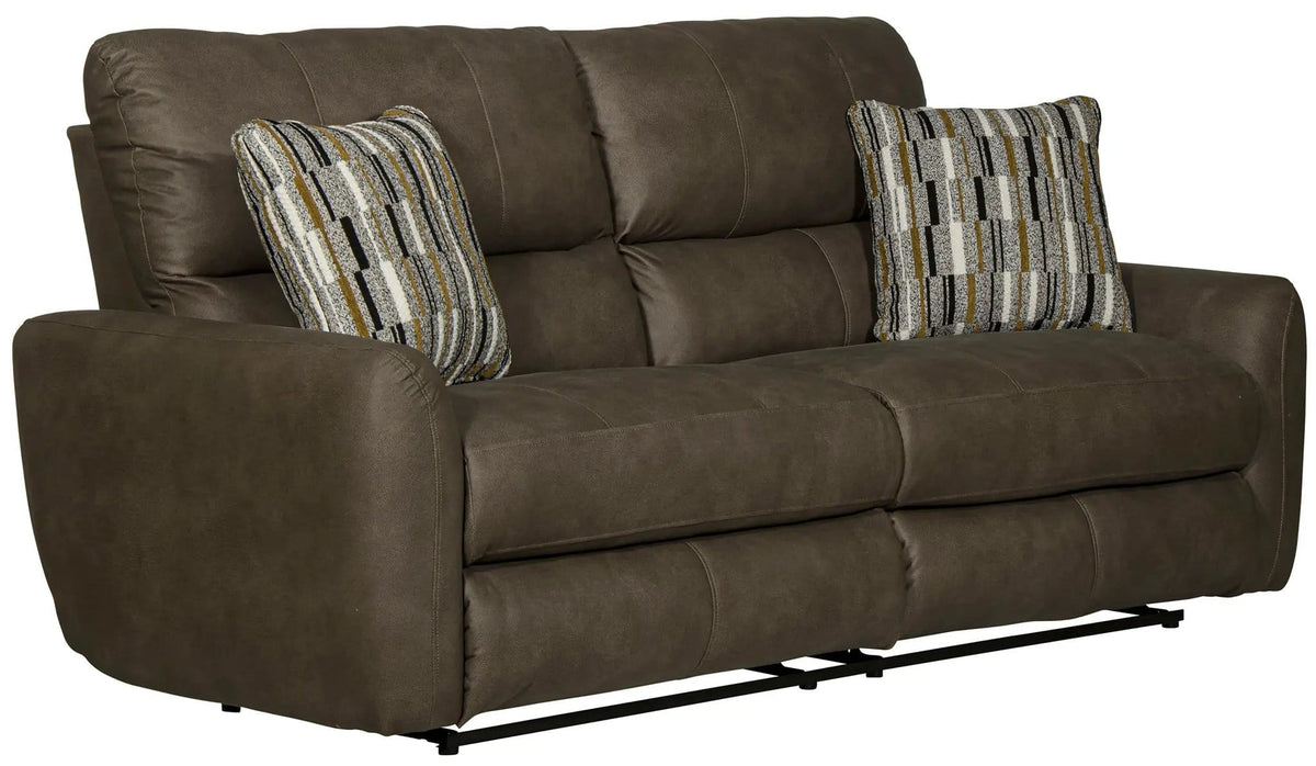 Dorian Reclining Sofa | 4 Pieces | Faux Leather & Fabric | Living Room