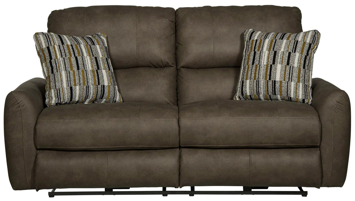 Dorian Reclining Loveseat | 4 Pieces | Faux Leather & Fabric | Living Room